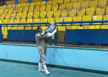 بيطري الشرقية: تتطهير وتعقيم الصالة المغطاة بالزقازيق..خلال الاحتفالات