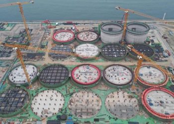 بالصور.. إنشاء أكبر مشروع على مستوى العالم لتخزين الحبوب في شمالي الصين