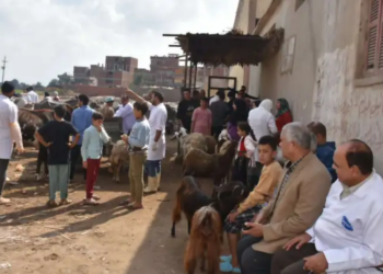 قافلة بيطرية شاملة لأهالي الشرقية وتوابعها ضمن حياة كريمة