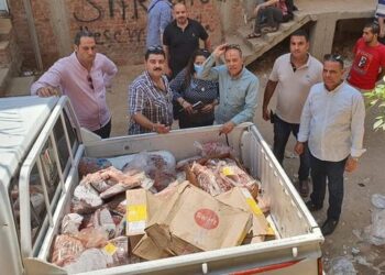 ضبط طن دواجن منتهية الصلاحية في البحيرة