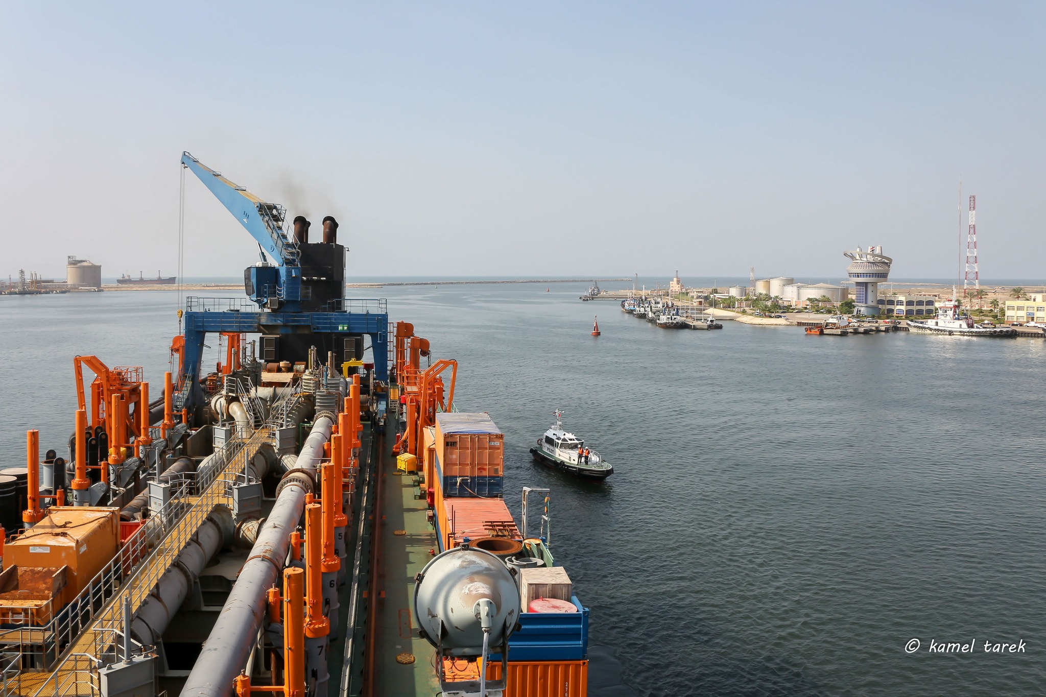 ميناء دمياط: تفريغ شحنة ذرة تزن 15708 طن