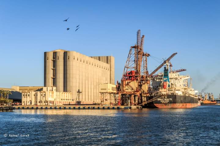 ميناء دمياط يستقبل 40600 طن من القمح