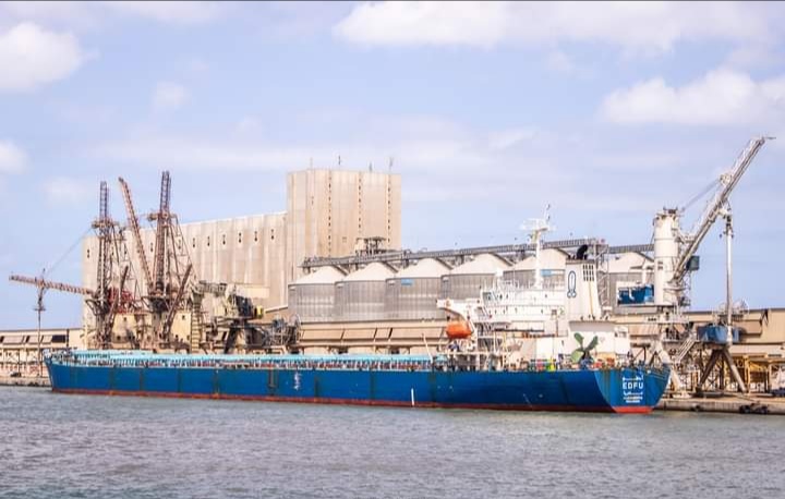 ميناء دمياط يستقبل 14900 طن فول صويا خلال 24 ساعة