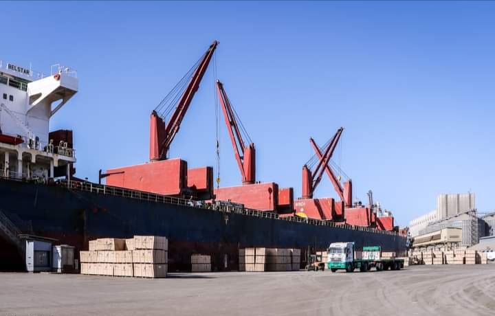 ميناء دمياط يستقبل 3000 طن كسب فول صويا و 13830 طن ذرة و 1675 رلأس ماشية