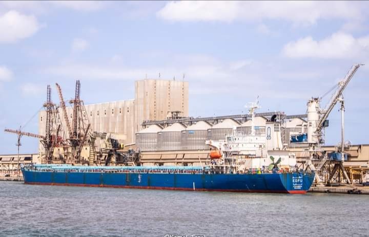 ميناء دمياط يستقبل 6000 طن كسب صويا و 15357 طن ذرة خلال 24 ساعة