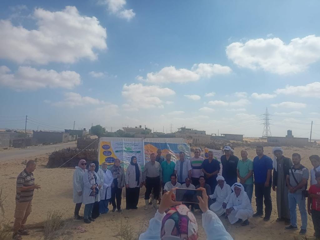 قافلة بيطرية مجانية لعلاج مواشي صغار المربين فى شمال سيناء