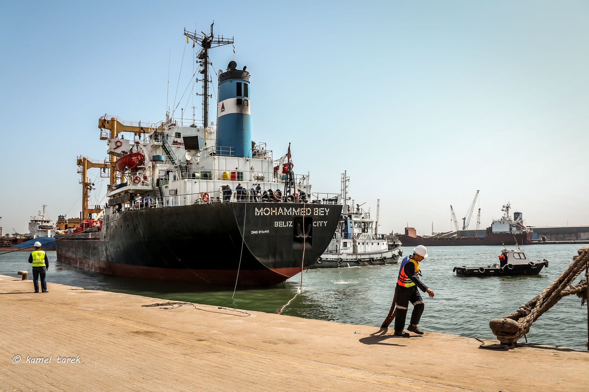ميناء دمياط يستقبل 9540 طن ذرة و 2570 طن فول صويا