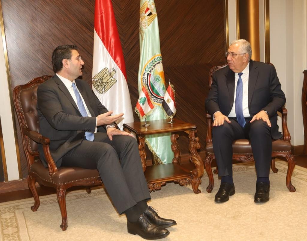 وزيرا زراعة مصر ولبنان يبحثان التعاون في مجال الاستزراع السمكي