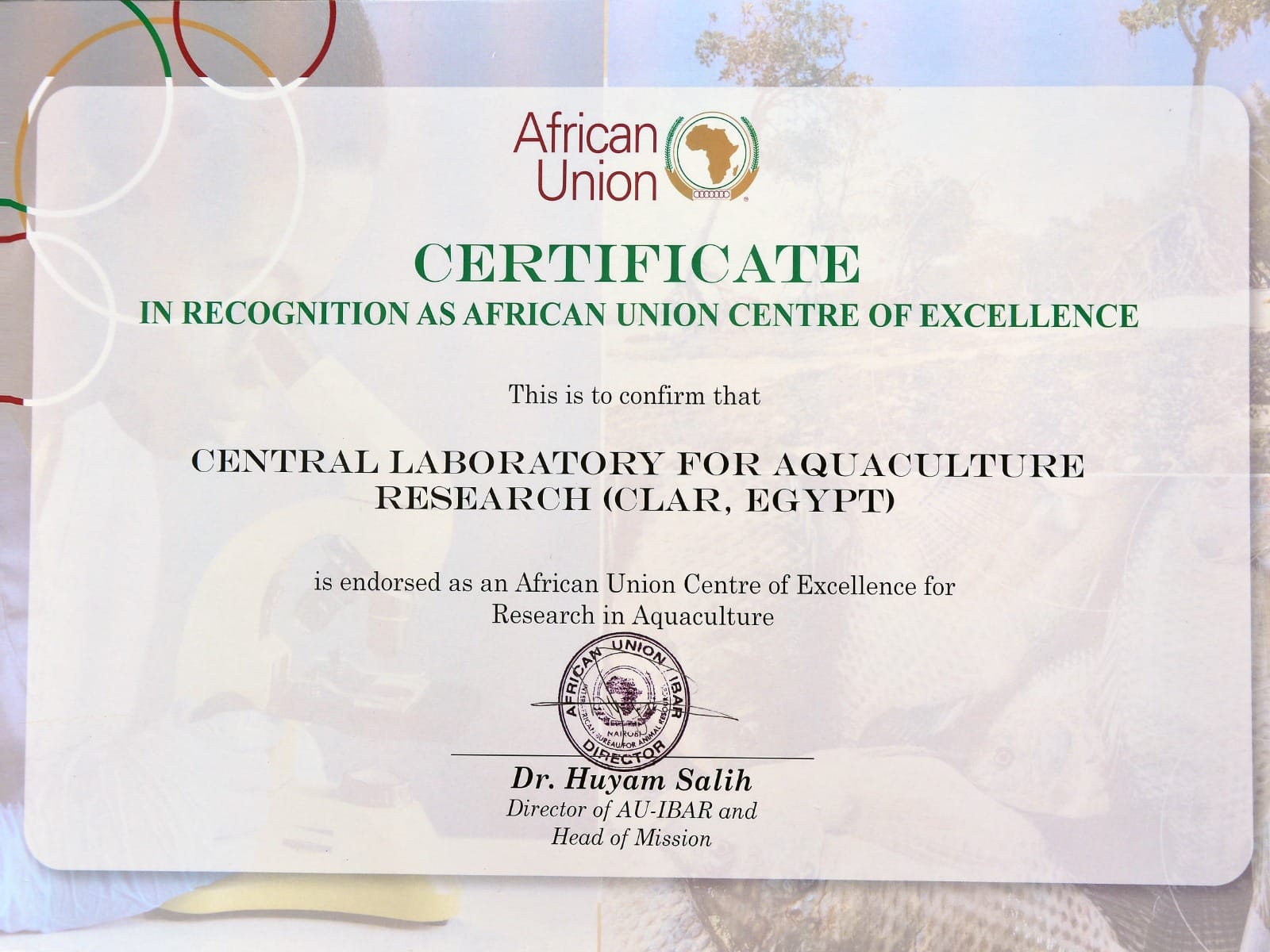 الزراعة: اعتماد مركز تميز الاتحاد الإفريقي للاستزراع السمكي