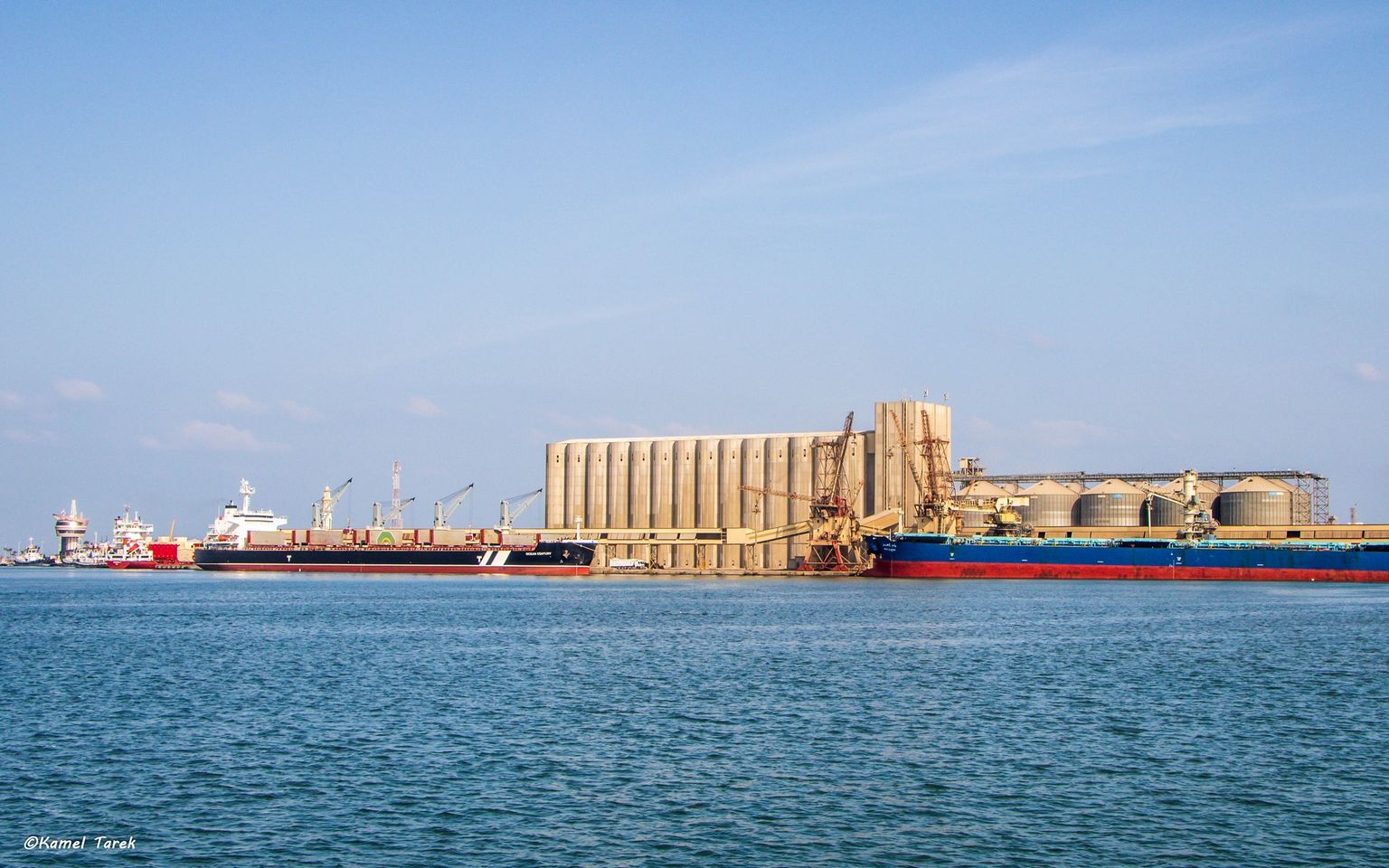 ميناء دمياط يستقبل 3100 ذرة و 3508 فول صويا