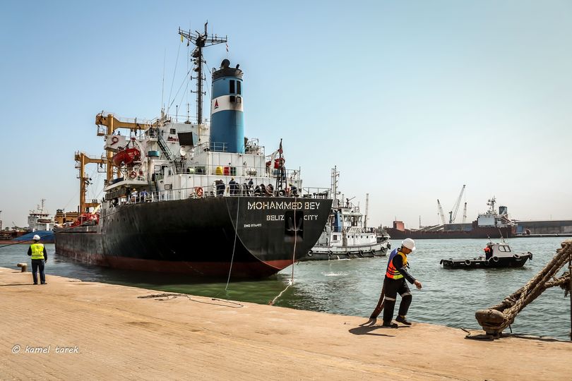 ميناء دمياط يستقبل 7960 طن ذرة و 6200 طن فول صويا و 1800 طن كسب عباد
