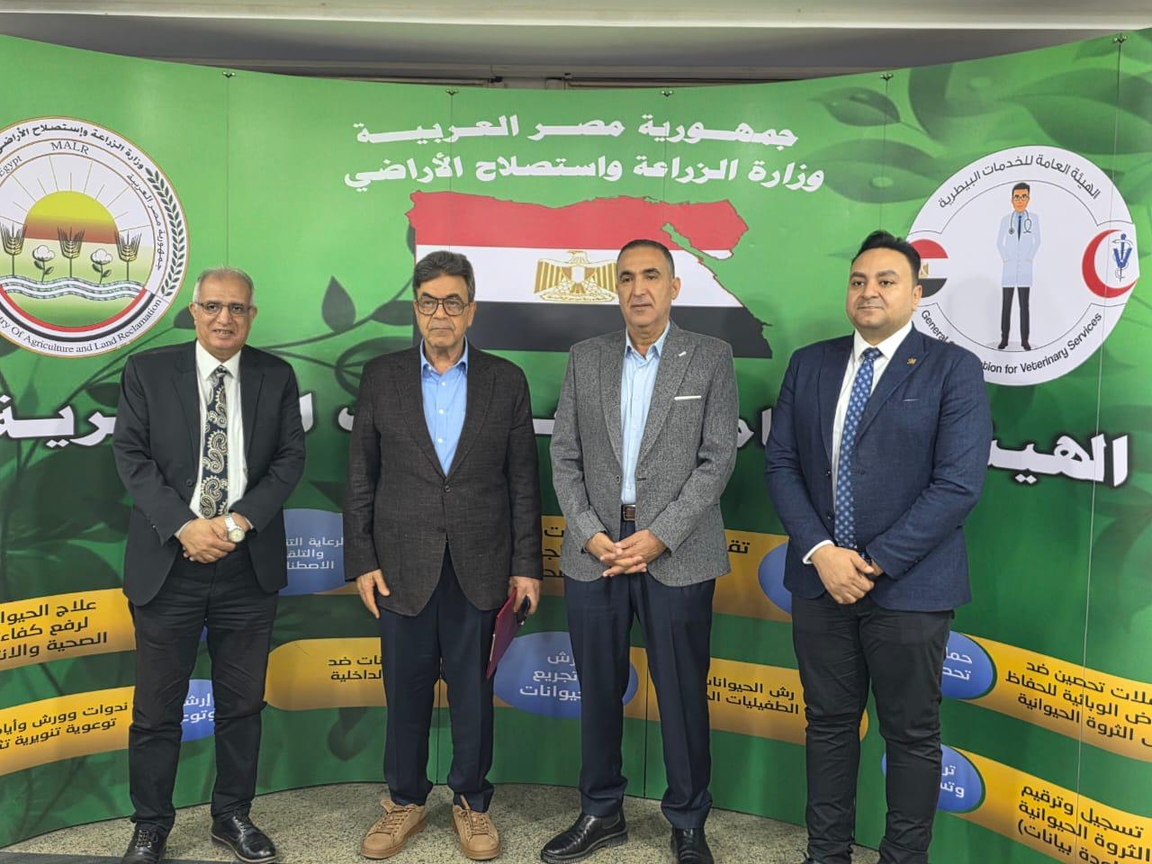 «الخدمات البيطرية» توقع بروتوكول تعاون مع «الأطباء البيطريين» لتنمية المهارات والنهوض بالثروة الحيوانية
