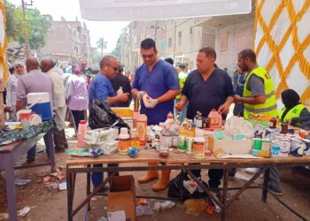 علاج وفحص 1200 رأس ماشية ضمن أعمال قافلة بيطرية بقرى "قنا"