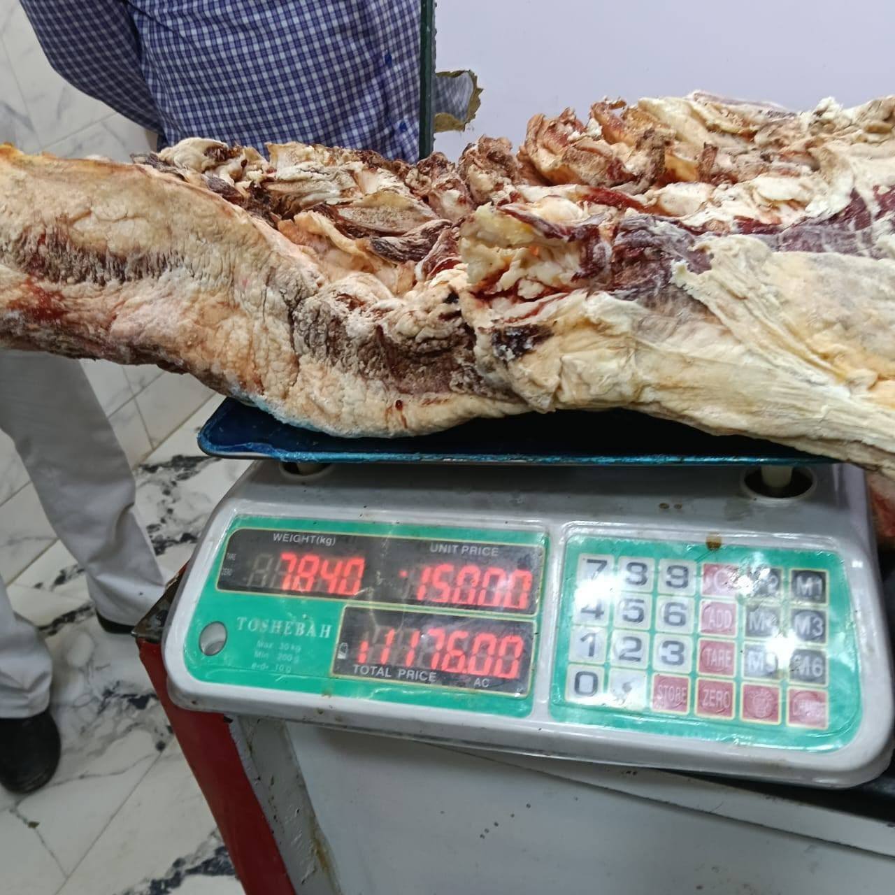 ضبط 107,427.220 كجم لحوم غير صالحة
