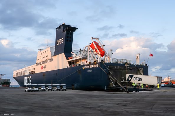 ميناء دمياط يستقبل 7593 طن ذرة و 4271 رأس ماشية من عجول التسمين