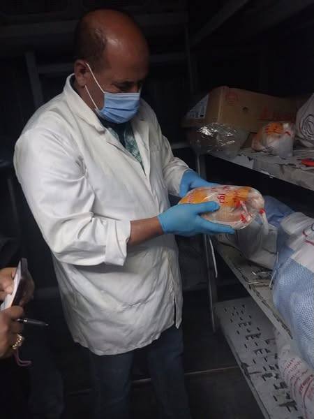 "الزراعة": ضبط أكثر من 372 طن لحوم ودواجن وأسماك غير صالحة خلال أغسطس