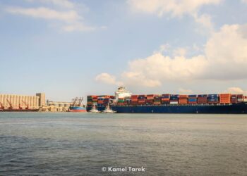 ميناء دمياط يستقبل 8074 طن قمح و 27105 طن ذرة