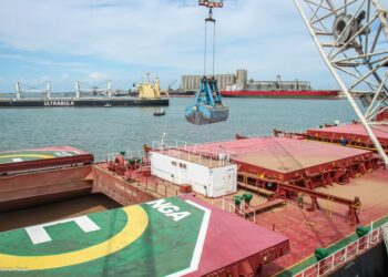 ميناء دمياط يستقبل 13682 طن ذرة و 4009 طن قمح