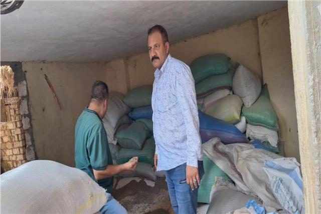 ضبط 3 أطنان أعلاف مغشوشة مجهولة المصدر بالمحلة الكبرى