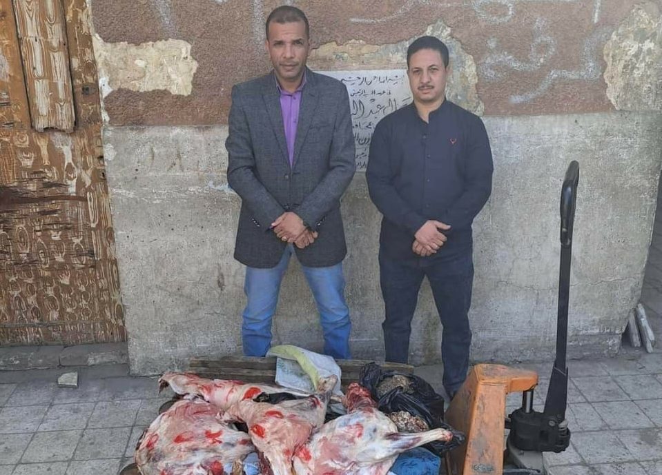 ضبط 100 كيلو لحوم مختومة بأختام مزورة في سوهاج