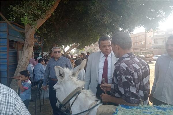 جانب من القافلة البيطرية الزراعية