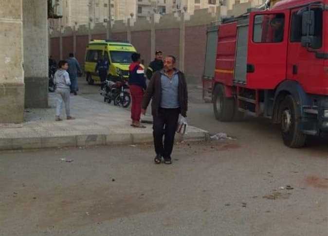 حريق هائل يلتهم حظيرة ماشية في المنيا