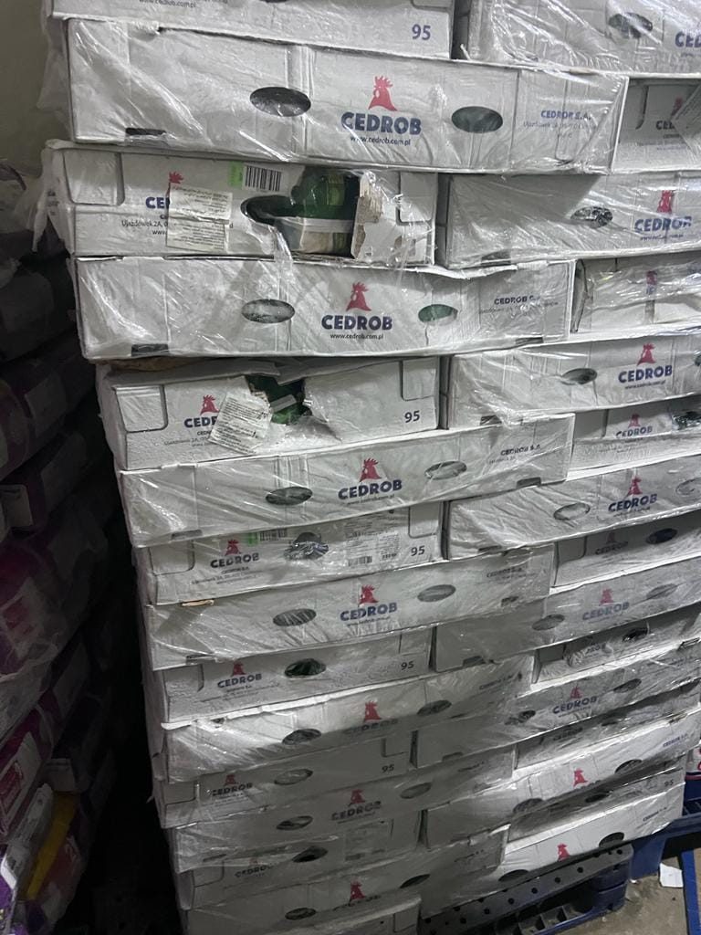 ضبط طن و 350 كيلو دواجن مجمدة منتهية الصلاحية الغربية