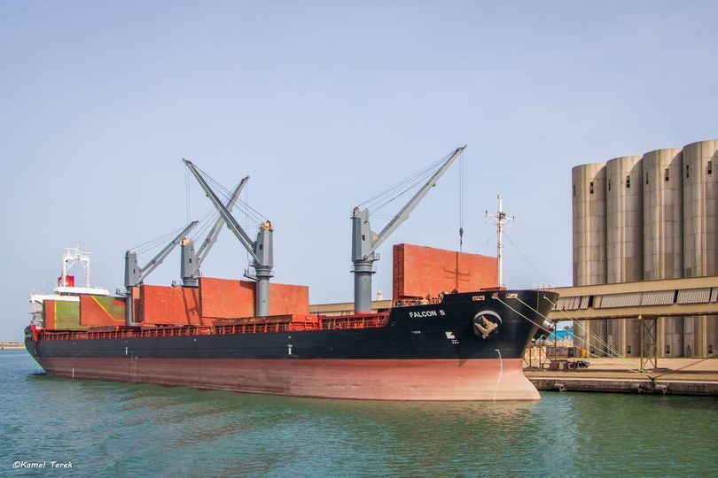 ميناء دمياط يستقبل 6310 طن ذرة و 1700 طن فول صويا