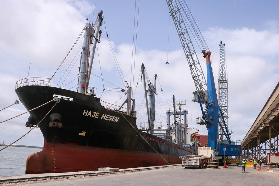 بدون ذرة أو صويا.. ميناء دمياط يستقبل 19197 طن من البضائع العامة