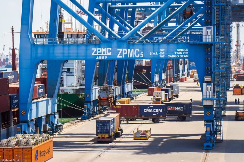 ميناء دمياط يستقبل 36500 طن ذرة و 17500 طن فول صويا و 3014 رأس ماشية