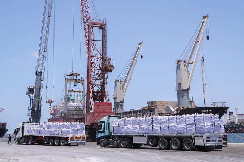 ميناء دمياط يستقبل 42948 طن ذرة و 4635 طن قمح