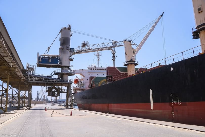 ميناء دمياط يستقبل 31207 طن ذرة خلال 24 ساعة