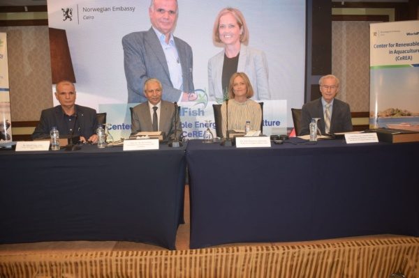 الدولي للأسماك وسفارة النرويج يفتتحان أعمال مشروع الطاقة المتجددة لدعم الإستزراع السمكي